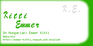 kitti emmer business card